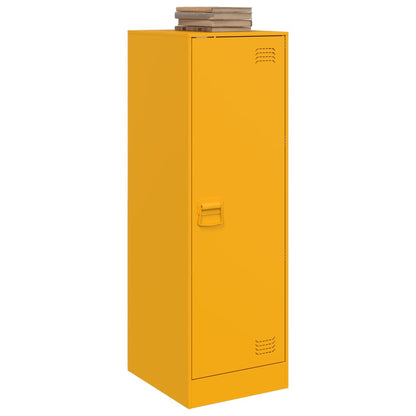 Sideboard Mustard Yellow 34.5x39x107 cm Steel