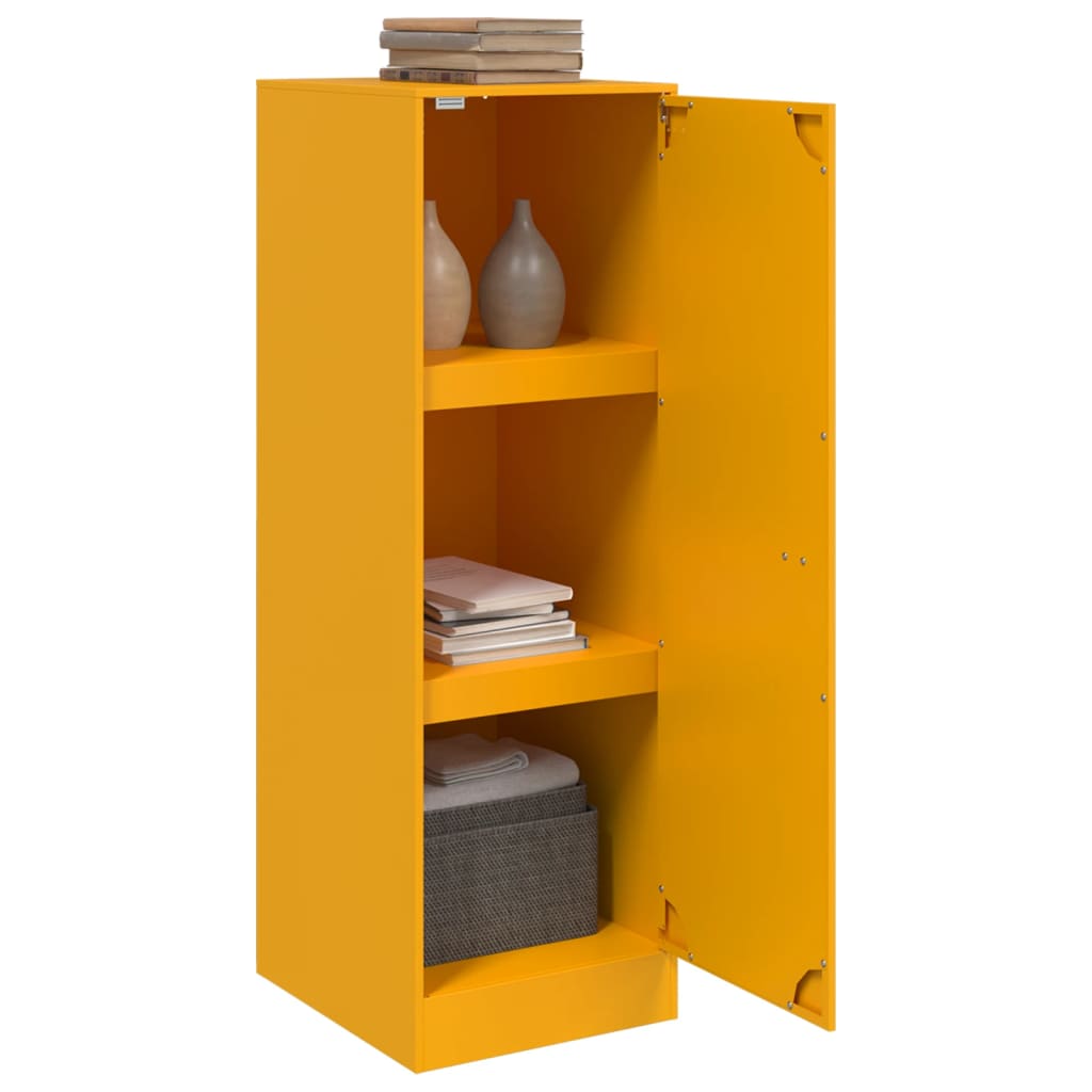 Sideboard Mustard Yellow 34.5x39x107 cm Steel