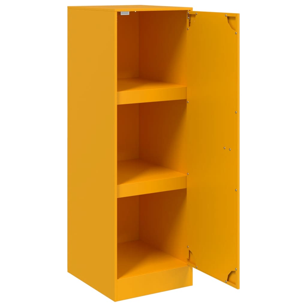 Sideboard Mustard Yellow 34.5x39x107 cm Steel