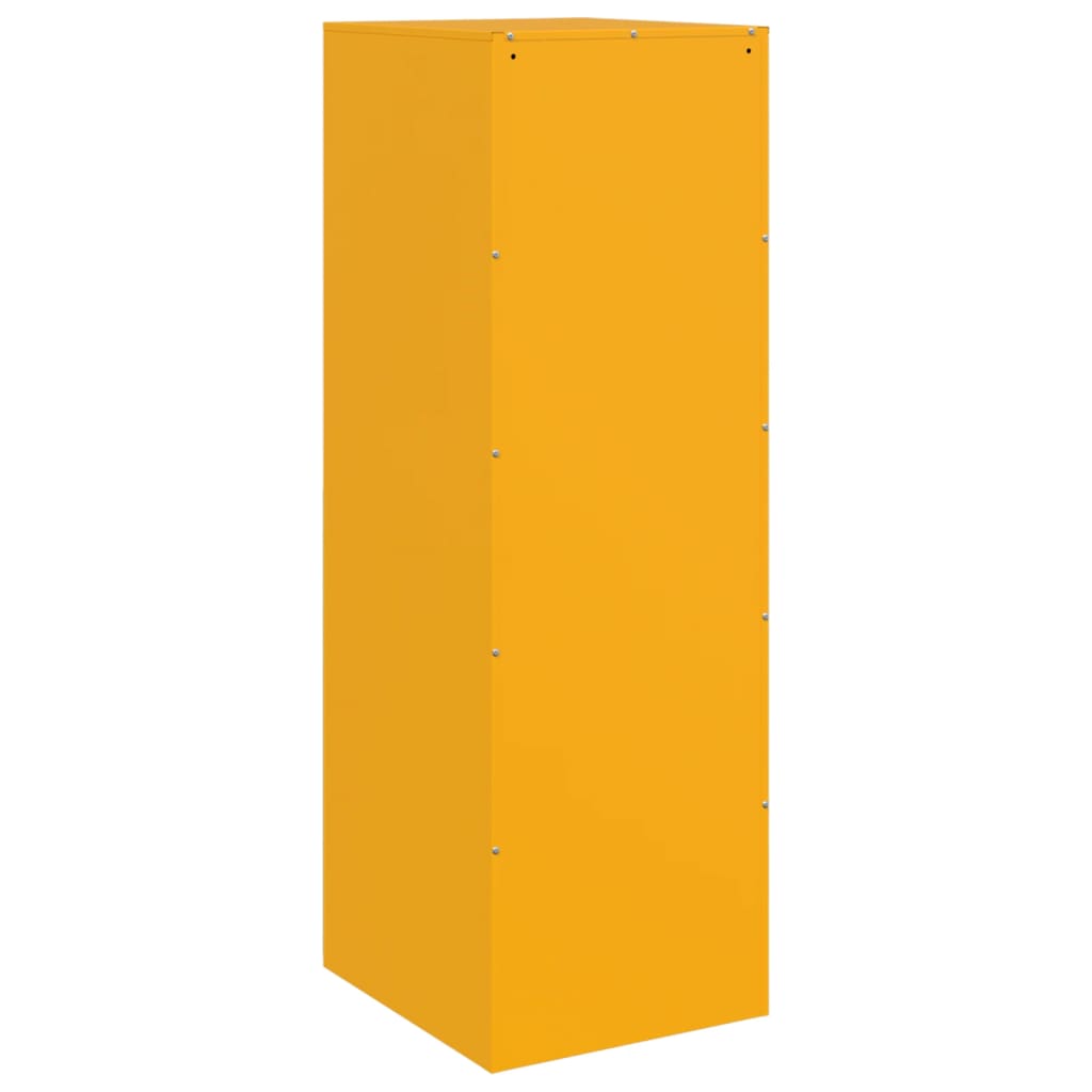 Sideboard Mustard Yellow 34.5x39x107 cm Steel