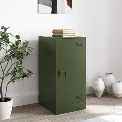 Sideboard Olive Green 34.5x39x73 cm Steel