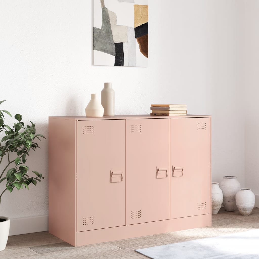 Sideboard Pink 99x39x73 cm Steel