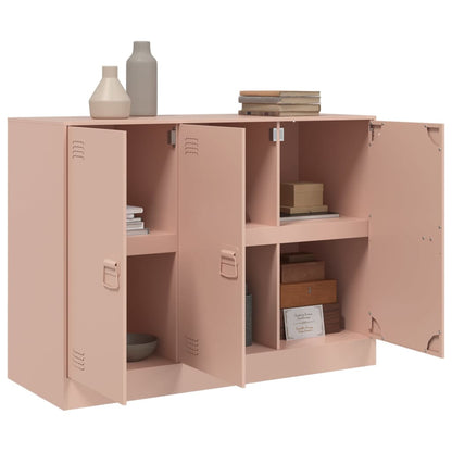 Sideboard Pink 99x39x73 cm Steel