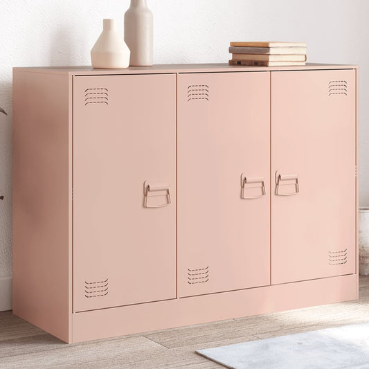 Sideboard Pink 99x39x73 cm Steel