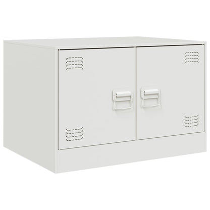 Coffee Table White 67x50x44 cm Steel