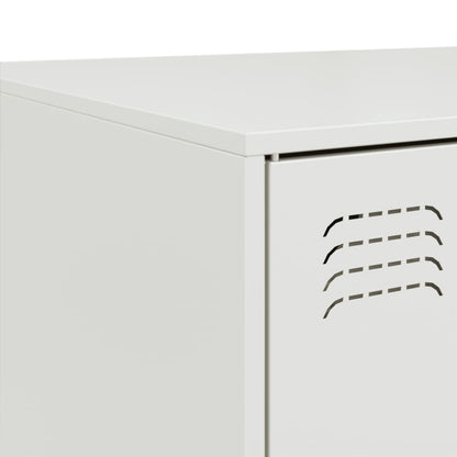 Coffee Table White 67x50x44 cm Steel