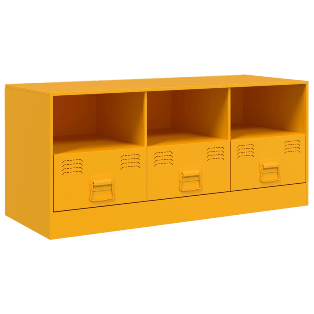 TV Cabinet Mustard Yellow 99x39x44 cm Steel