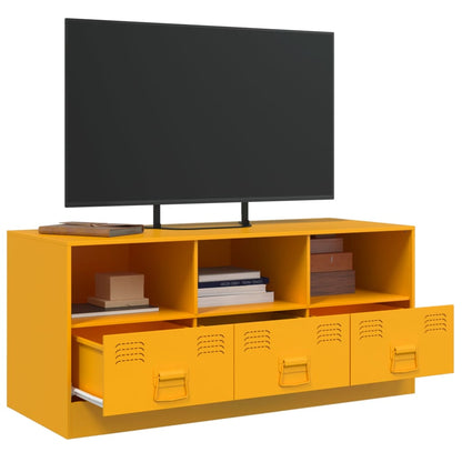 TV Cabinet Mustard Yellow 99x39x44 cm Steel