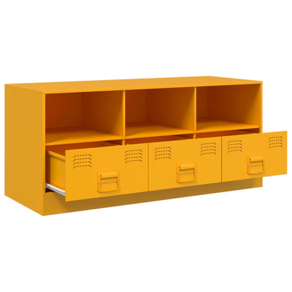 TV Cabinet Mustard Yellow 99x39x44 cm Steel