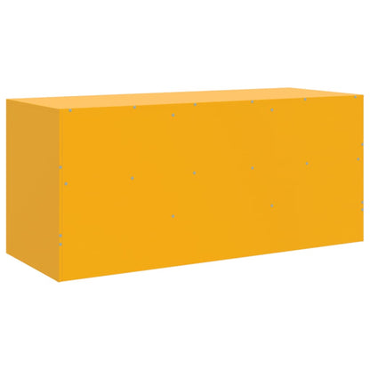 TV Cabinet Mustard Yellow 99x39x44 cm Steel