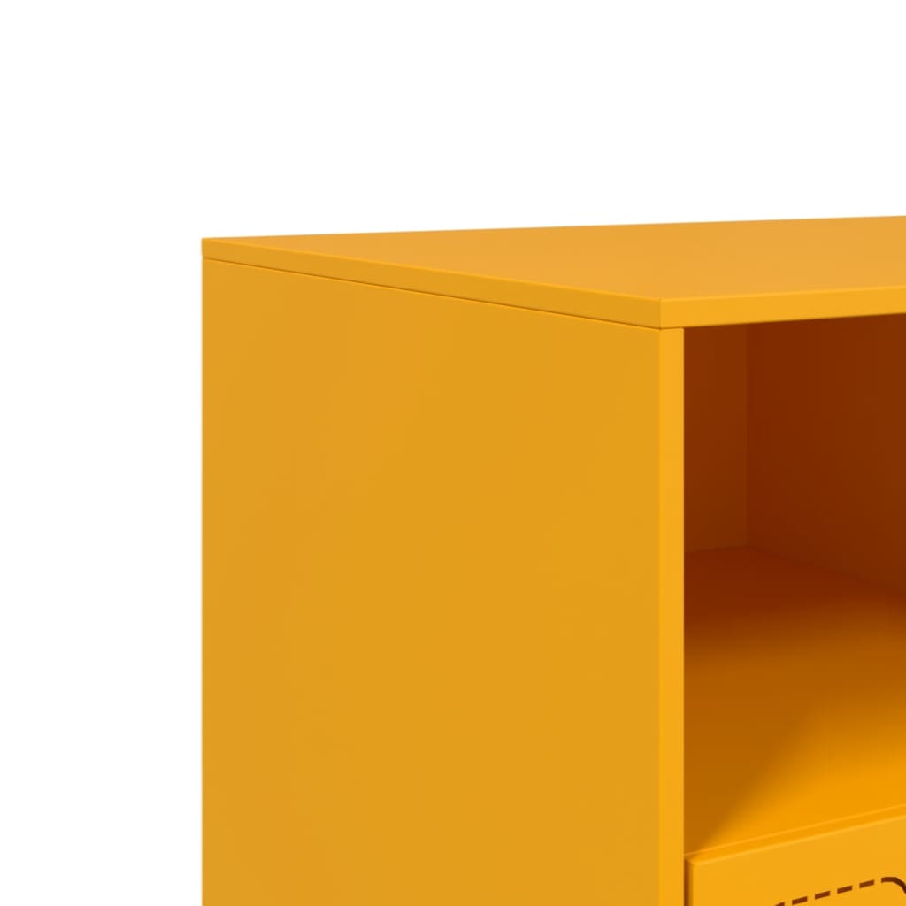 TV Cabinet Mustard Yellow 99x39x44 cm Steel