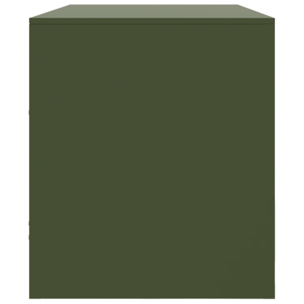 TV Cabinet Olive Green 99x39x44 cm Steel