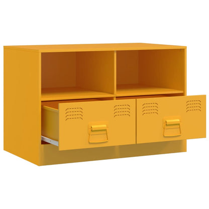 TV Cabinet Mustard Yellow 67x39x44 cm Steel