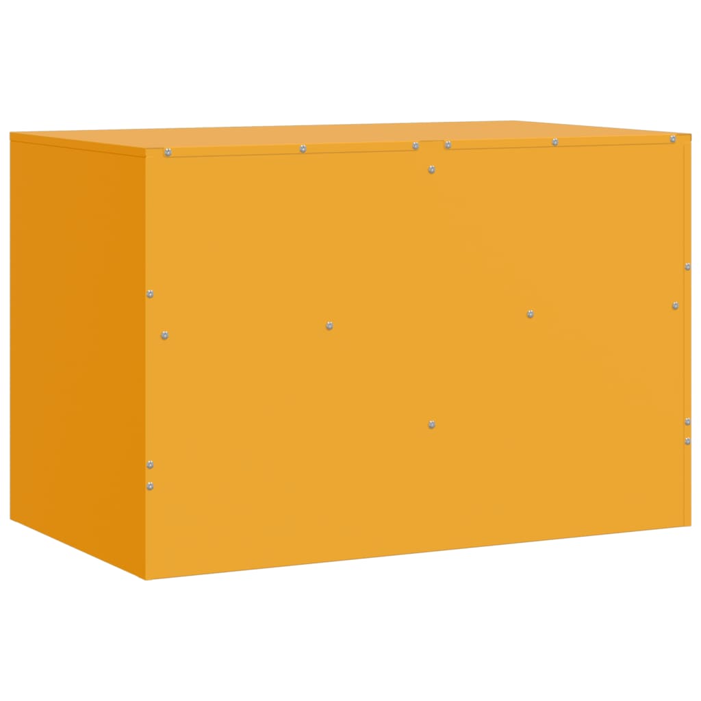 TV Cabinet Mustard Yellow 67x39x44 cm Steel