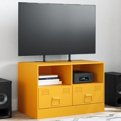 TV Cabinet Mustard Yellow 67x39x44 cm Steel