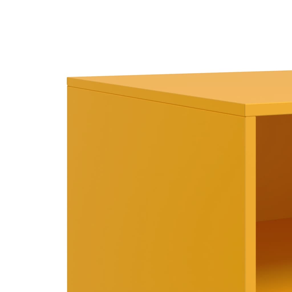 TV Cabinets 2 pcs Mustard Yellow 67x39x44 cm Steel