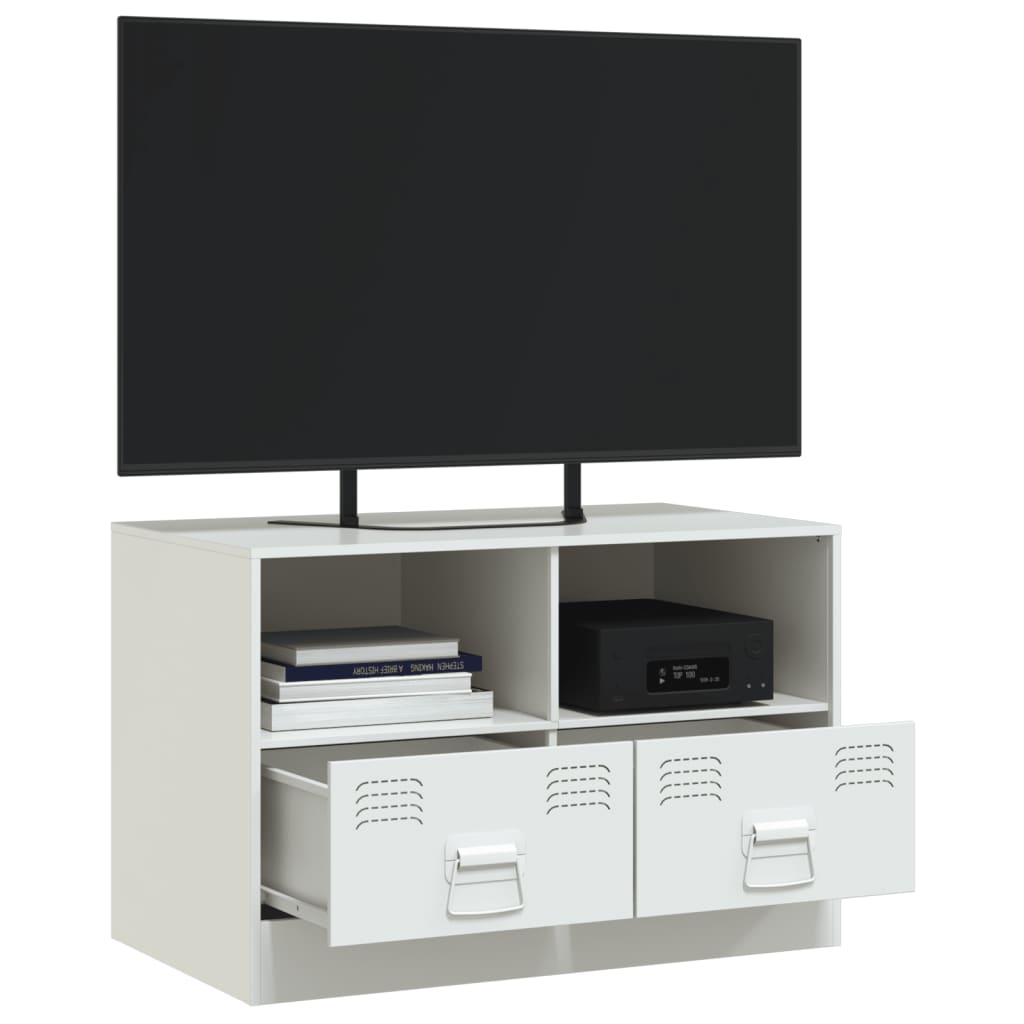 TV Cabinet White 67x39x44 cm Steel