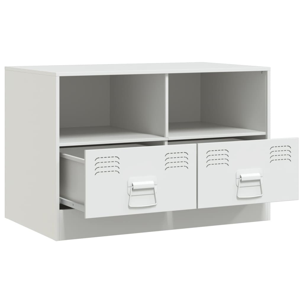 TV Cabinet White 67x39x44 cm Steel