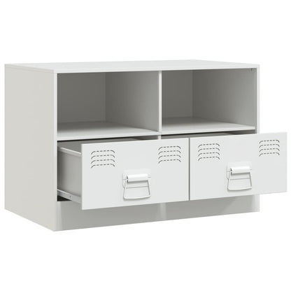 TV Cabinets 2 pcs White 67x39x44 cm Steel