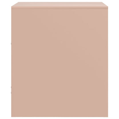 Bedside Cabinet Pink 34.5x39x44 cm Steel