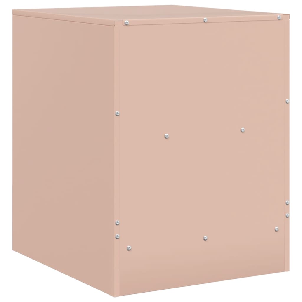 Bedside Cabinet Pink 34.5x39x44 cm Steel