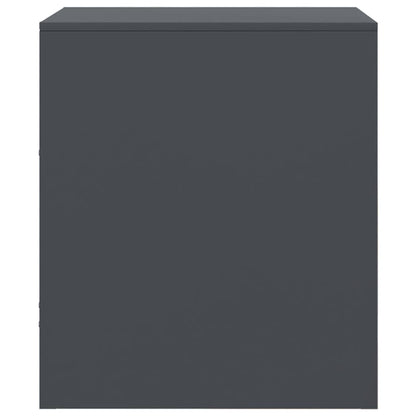 Bedside Cabinet Anthracite 34.5x39x44 cm Steel