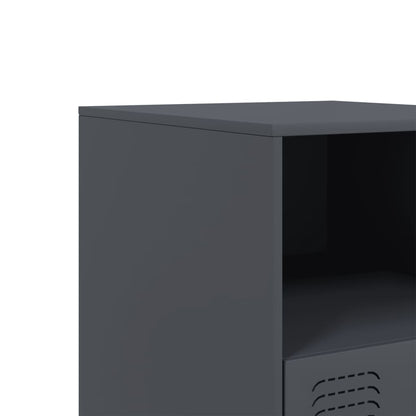 Bedside Cabinet Anthracite 34.5x39x44 cm Steel