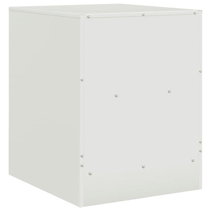 Bedside Cabinets 2 pcs White 34.5x39x44 cm Steel