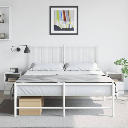 Bedside Cabinets 2 pcs White 34.5x39x44 cm Steel