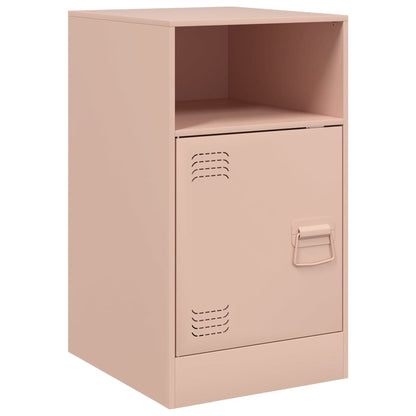 Bedside Cabinets 2pcs Pink 34.5x39x62 cm Steel