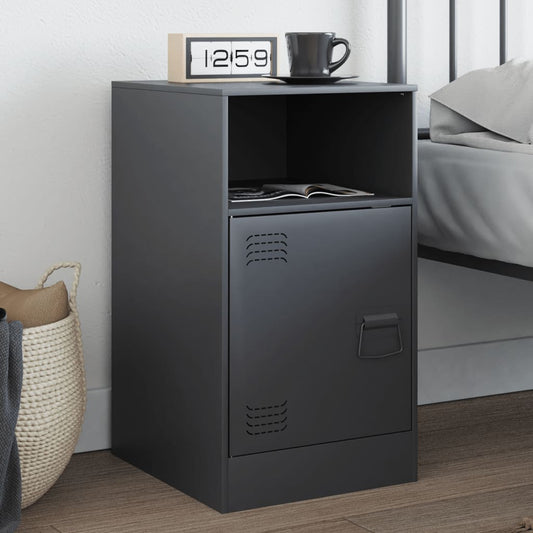 Bedside Cabinet Anthracite 34.5x39x62 cm Steel