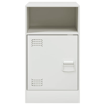 Bedside Cabinets 2 pcs White 34.5x39x62 cm Steel