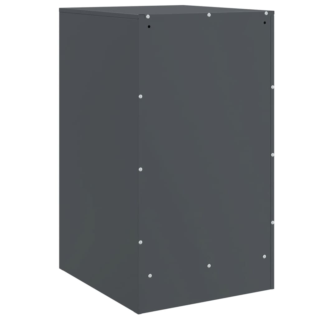 Bedside Cabinet Anthracite 34.5x39x62 cm Steel