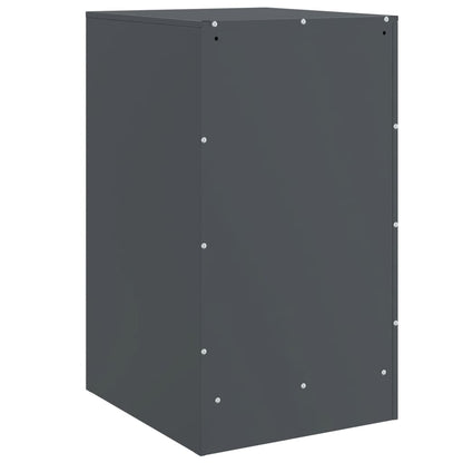 Bedside Cabinet Anthracite 34.5x39x62 cm Steel