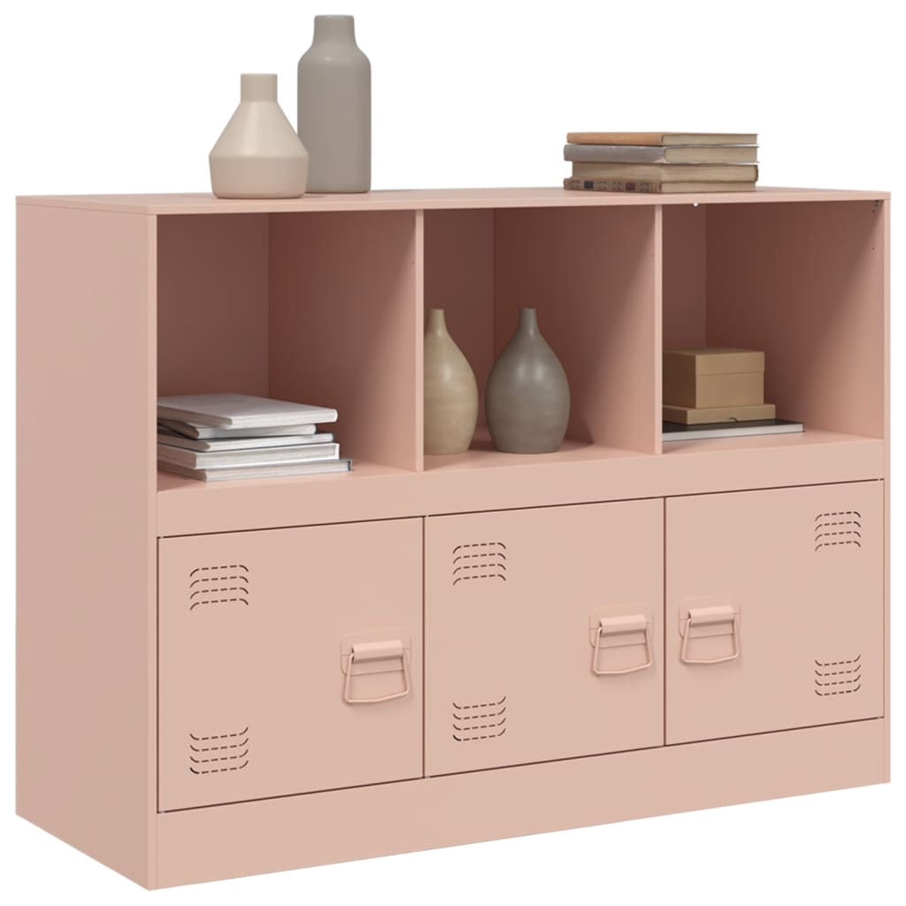 Sideboard Pink 99x39x73 cm Steel