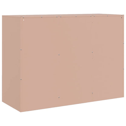 Sideboard Pink 99x39x73 cm Steel