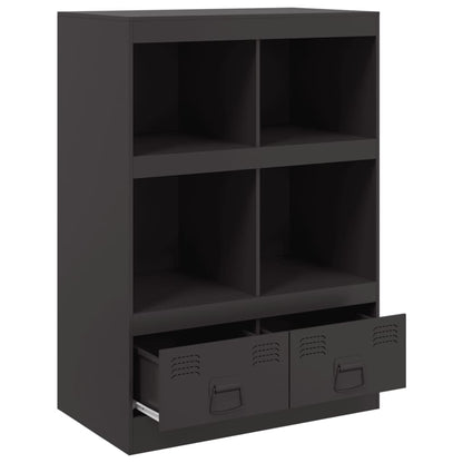 Highboard Black 67x39x95 cm Steel