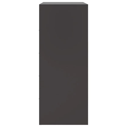 Highboard Black 67x39x95 cm Steel