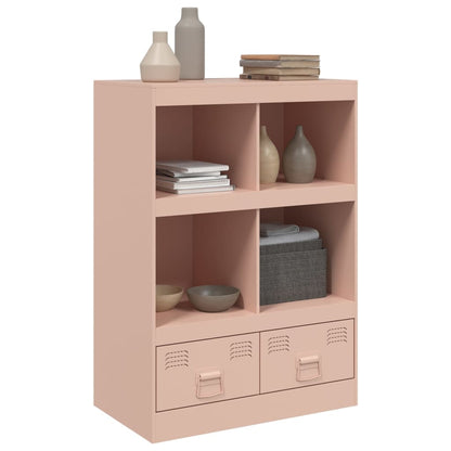 Highboard Pink 67x39x95 cm Steel