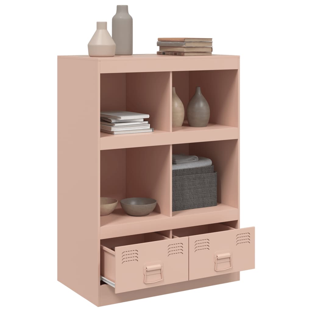 Highboard Pink 67x39x95 cm Steel