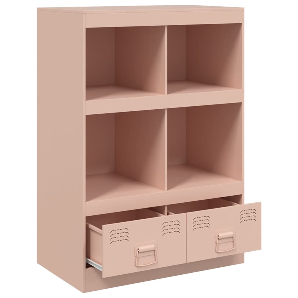 Highboard Pink 67x39x95 cm Steel