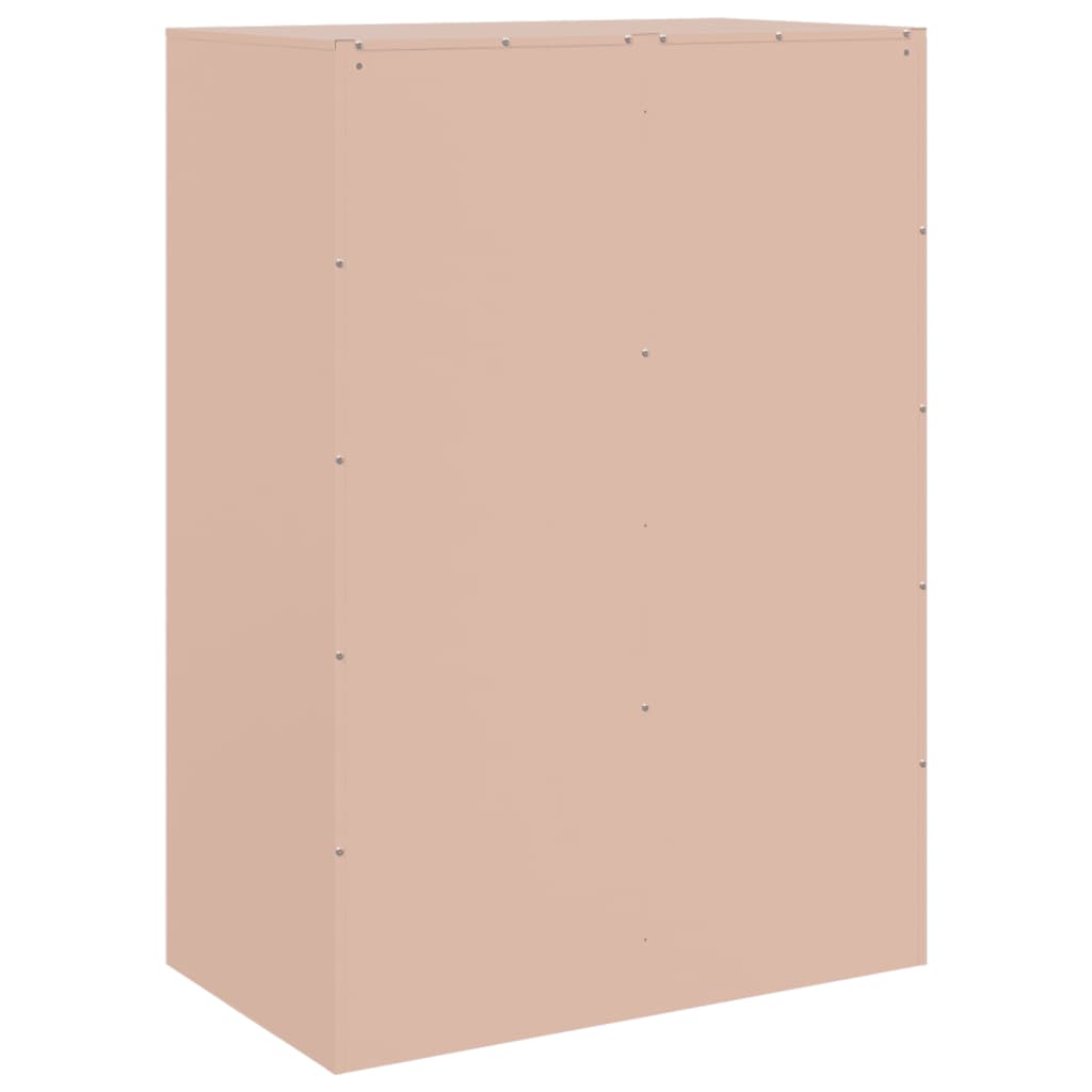 Highboard Pink 67x39x95 cm Steel