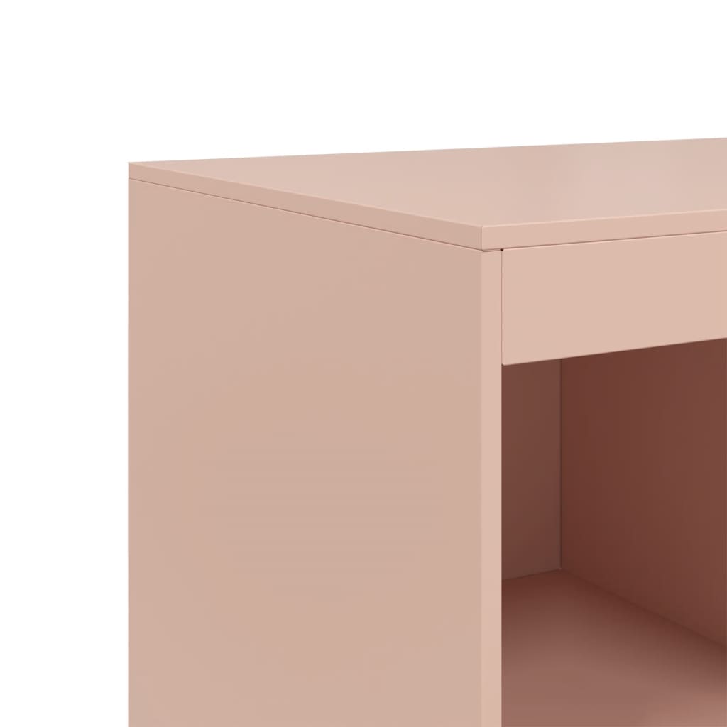 Highboard Pink 67x39x95 cm Steel