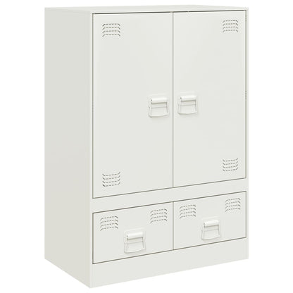 Highboard White 67x39x95 cm Steel