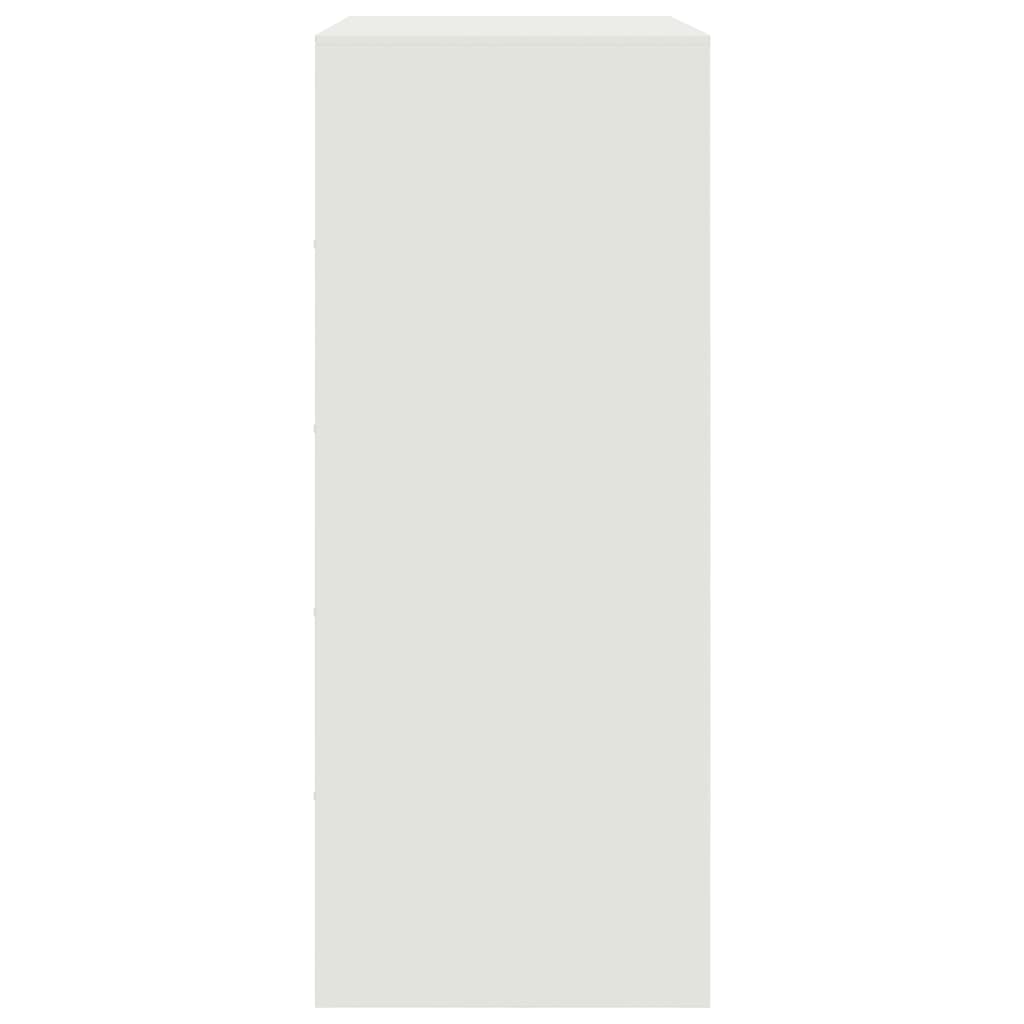 Highboard White 67x39x95 cm Steel