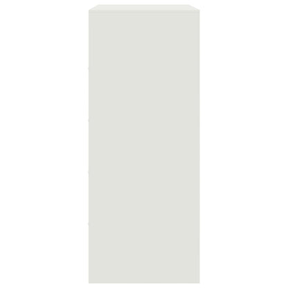 Highboard White 67x39x95 cm Steel