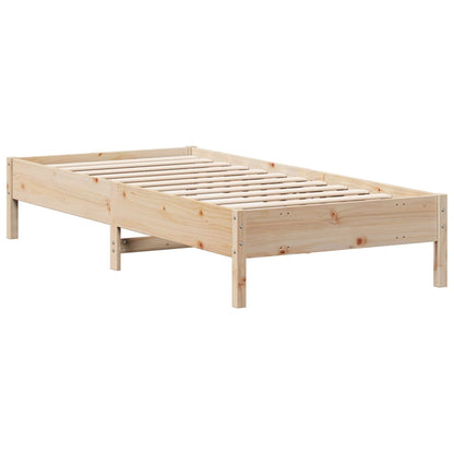 Bed Frame 90x200 cm Solid Wood Pine