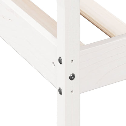 Day Bed without Mattress White 80x200 cm Solid Wood Pine