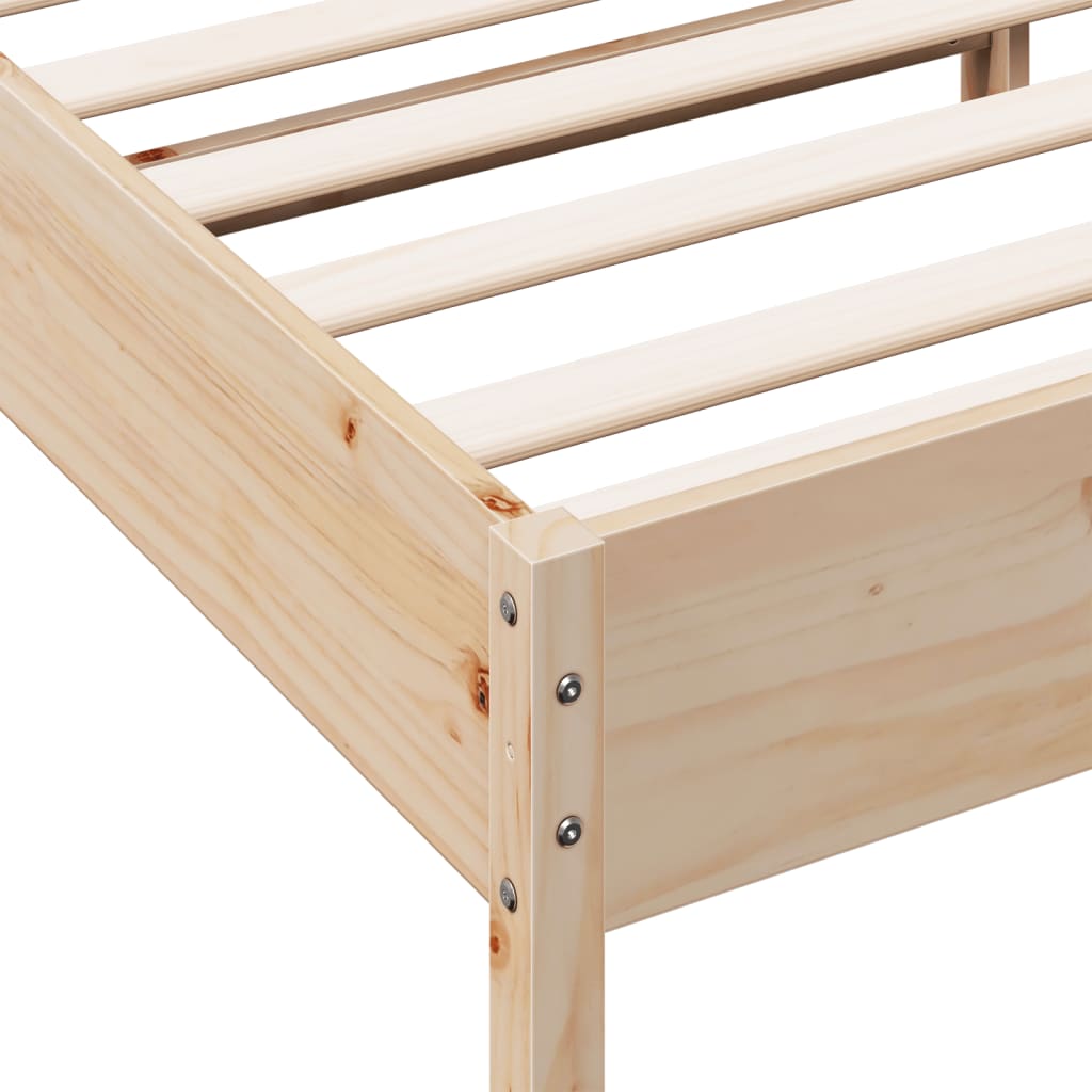 Bed Frame without Mattress 180x200 cm Super King Solid Wood Pine