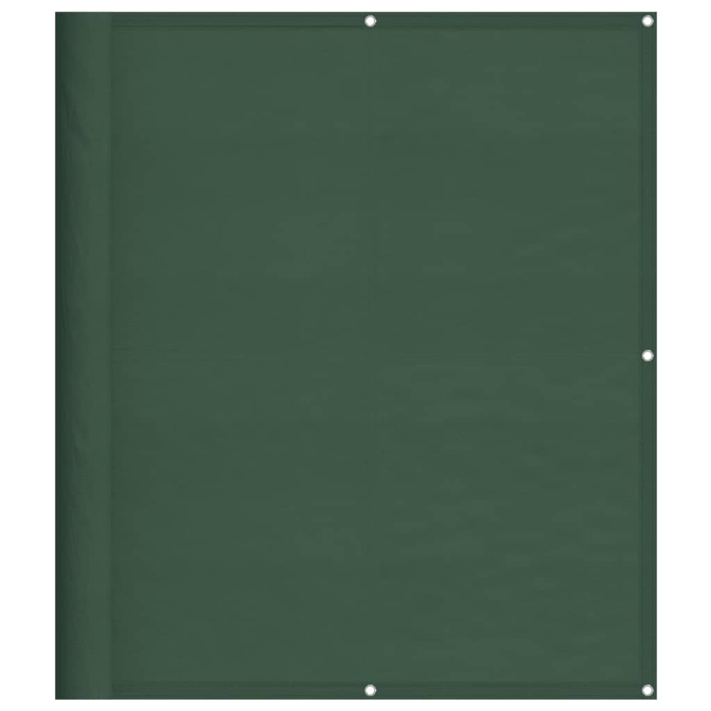 Balcony Screen Dark Green 120x800 cm 100% Polyester Oxford